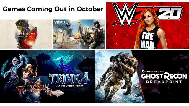 video games coming out in october